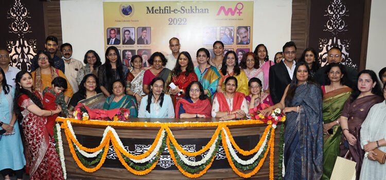 Asian Literary Society and Adventure Women India organized the Mehfil-e-Sukhan Mushaira 2022 in India Islamic Cultural Center at New Delhi