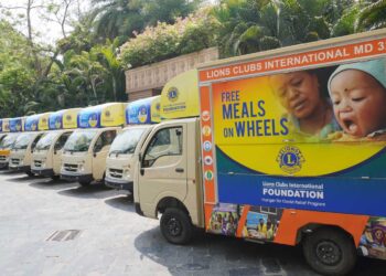 Lions Free Meals on Wheels Project of 20 Food Trucks for distribution of free food to the underprivileged launched