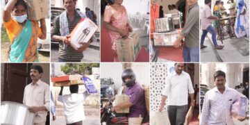50 poor Covid Widows divorcees petty traders street vendors small business owners self-employed were given away tools to regain their last livelihood