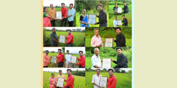 Big Brain & DiAS felicitated farmers (sons of the earth) on Lal Bahadur Shastri's birthday.