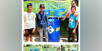World Environment Day Smiling Tree promotes Water Conservation by displaying a demo model for water harvesting