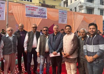 Health check-up camp, Manoj Kumar Jain, Sanjeevan Hospital, Shroff Eye Charitable Hospital, Golden Lanes Metropolitan Club, Darya Ganj RW Federation, nominated municipal councillor, Dharmendra Dhingra, Yogesh Jain, Minister Anurag Seth, Social Worker Manoj Kumar Jain,